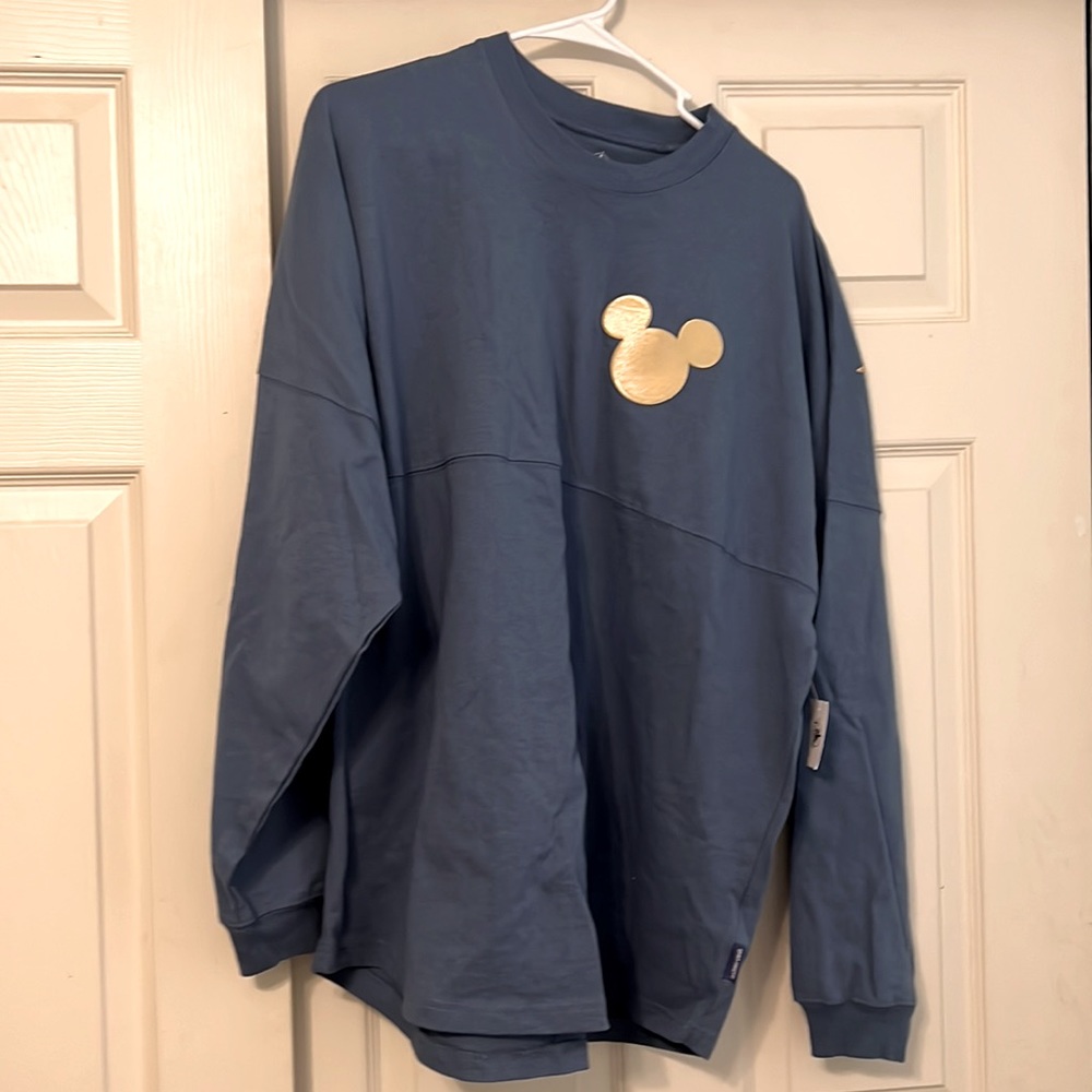 Disney Blue Spirit Jersey with Gold Mickey Emblem